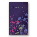 Floral Silhouette Thank You Card