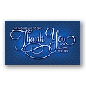 True Blue Thank You Card