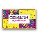 Vibrant Confetti and Streamers Card - Verse Only