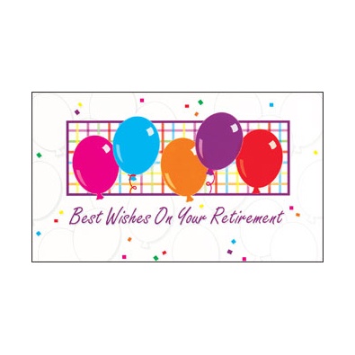 Retirement Balloons Card