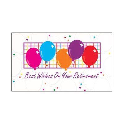 Retirement Balloons Card