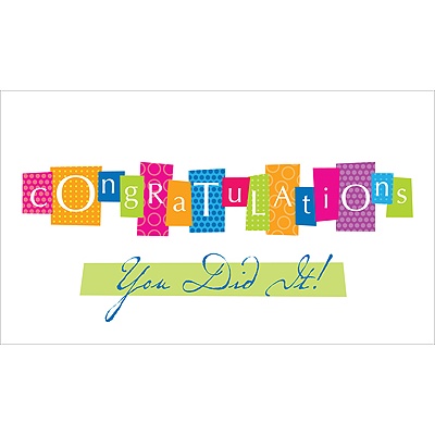 You Did It! Card