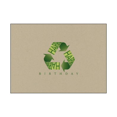 Recycled A Green Birthday Card