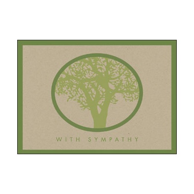 Recycled Sympathy Given Card