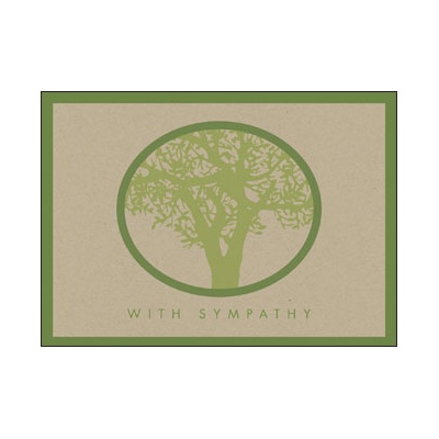 Recycled Sympathy Given Card