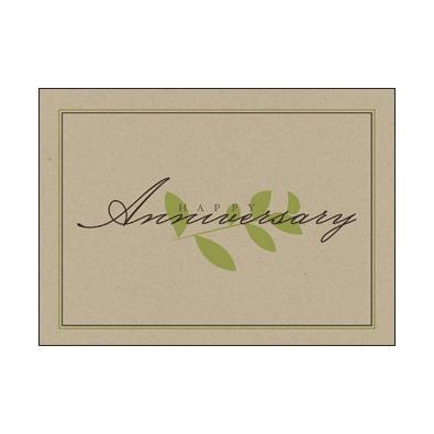Recycled Anniversary Rejuvenation Card - Verse Only