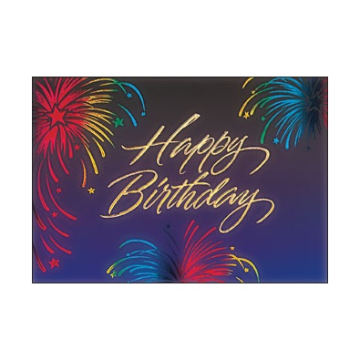 Fireworks & Fanfare Card