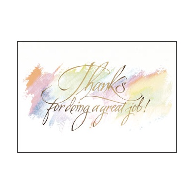 Watercolor Thanks Card