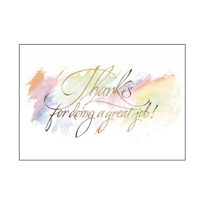 Watercolor Thanks Card