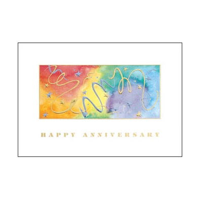 Contemporary Streamers Card