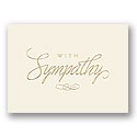 Golden Sympathy Card - Verse Only