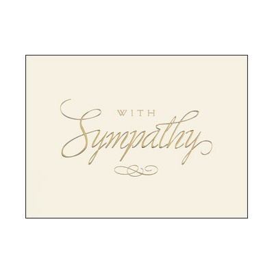 Golden Sympathy Card