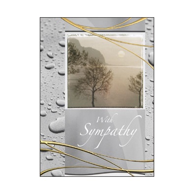 Serene Sympathy Card - Verse Only