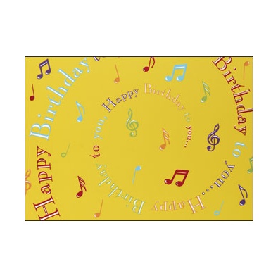 Birthday Song Card