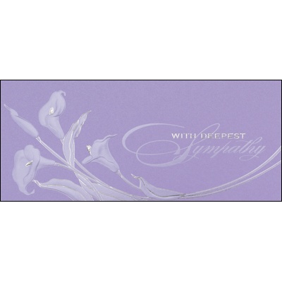 Lilac Lilies Sympathy Card