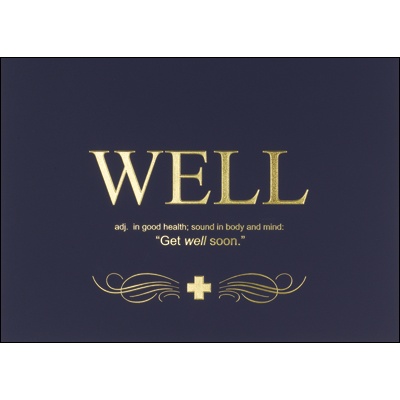 Well Defined Get Well Card