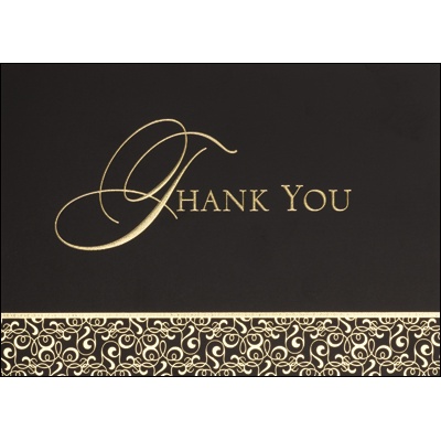 Gilded Details Thank You Card