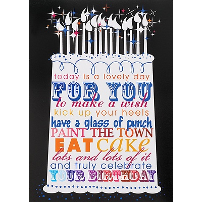 A Lovely Day Birthday Card