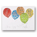 Silver Patterns Birthday Card
