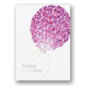 Balloon of Flowers Birthday Card