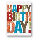 Many Patterns Birthday Card