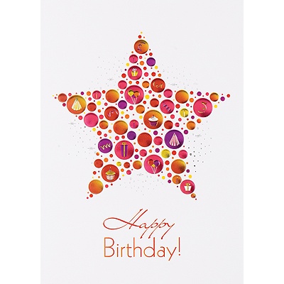Birthday Star Birthday Card