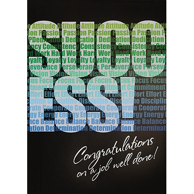 Success! Congratulations Card