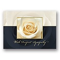 Ivory Rose Sympathy Card