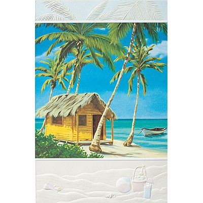 Tropical Retreat Birthday Card