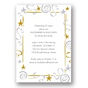 Gold Star Party Invitation