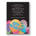 Birthday Bash Balloons Party Invitation
