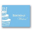 Value Birthday Card - Blue Cake
