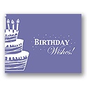 Value Birthday Card - Purple Cake