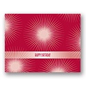 Value Birthday Card - Red Starburst