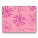 Value Birthday Card - Light Pink Floral