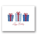 Value Birthday Card - Blue Packages