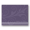 Value Birthday Card - Raisin Formal