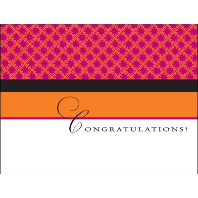 Value Congratulations Card - Color Block