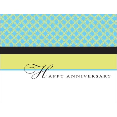 Value Happy Anniversary Card - Color Block