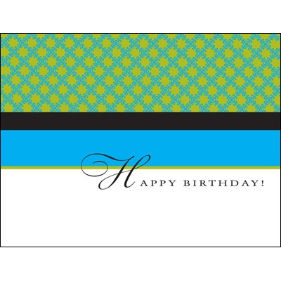Value Happy Birthday Card - Color Block