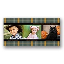 Plaid Wrap Around -- Halloween Photo Card