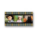 Plaid Wrap Around -- Halloween Photo Card