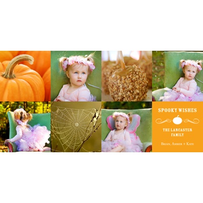 Vintage Halloween Collage - Halloween Photo Card