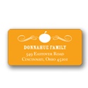 Vintage Pumpkin -- Halloween Address Label