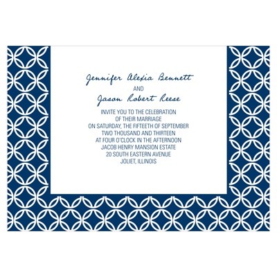 Circular Symmetry -- Custom Wedding Invitations
