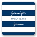 Symmetry and Stripes -- Wedding Favor Stickers
