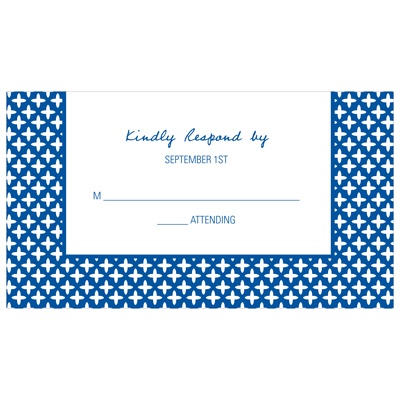 Custom Symmetry -- Wedding Response Cards