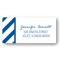 Sliding Stripes -- Personalized Wedding Address Labels