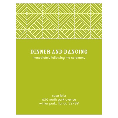 Mesmerizing Pattern -- Stylish Reception Cards