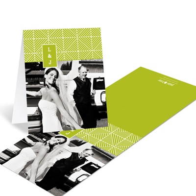 Mesmerizing Pattern -- Picture Wedding Thank You Cards